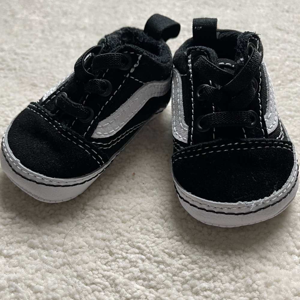Baby VANS - Black - Crib Shoe